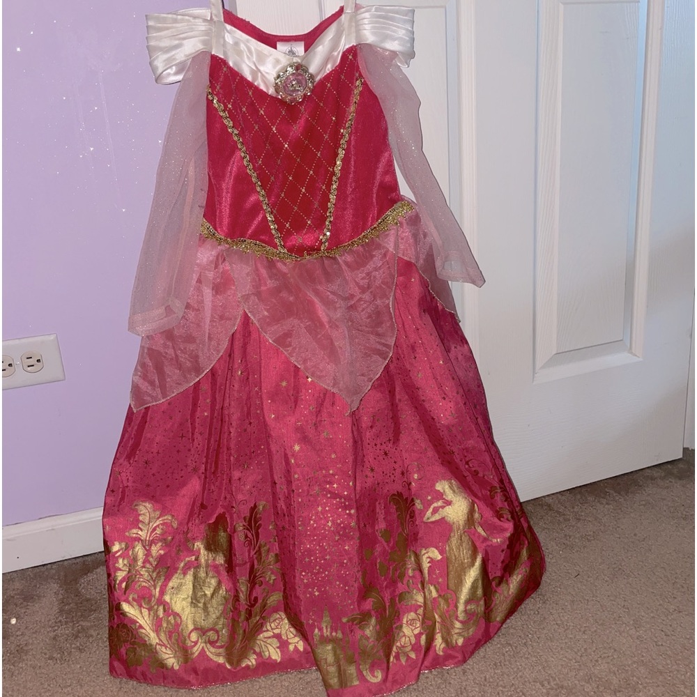 Authentic Disney Sleeping Beauty Princess Aurora Dress-Up Costume Dress